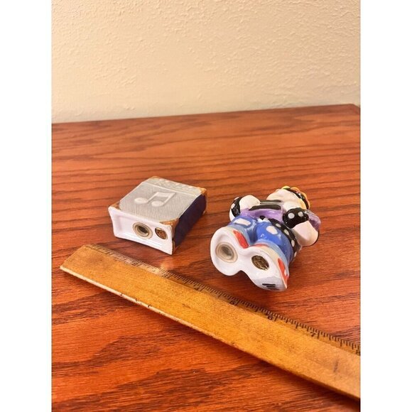 Vintage Rock Star and Speaker "Rocker" Hand Painted Salt and Pepper Shaker Set - Picture 3 of 3